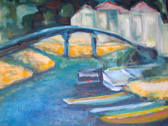 Le pont et les barques