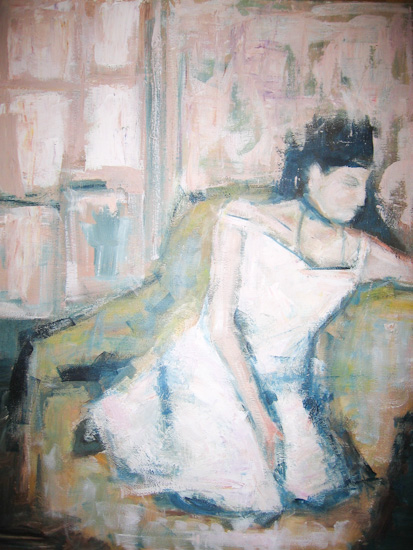 Jeune fille dans le fauteuil