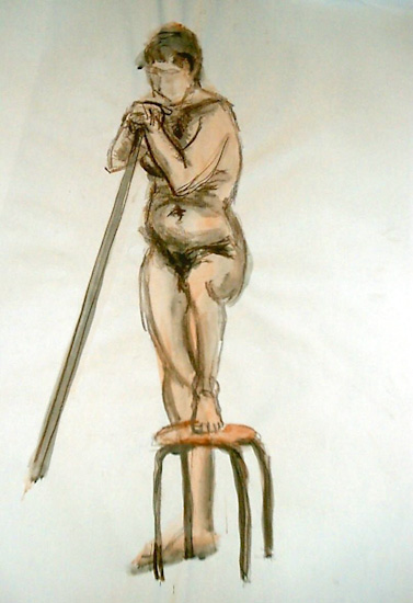l'homme au baton